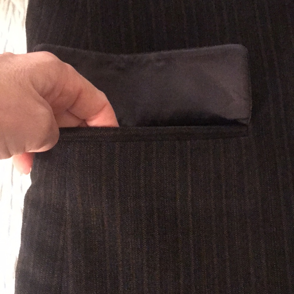 Hugo Boss Sunderland Velvet Striped Jacket Sport Coat Black w/ Brown Str… - Picture 8 of 16